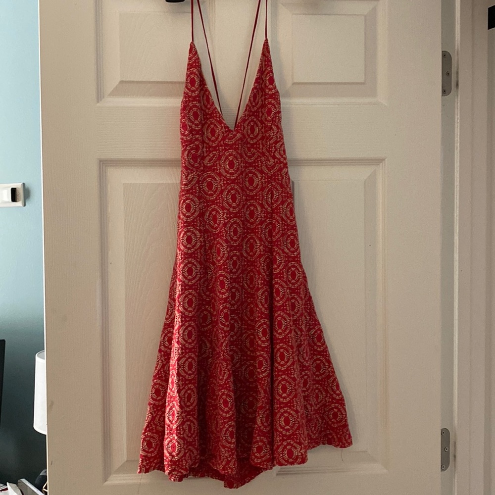 Lush Red Skater Dress